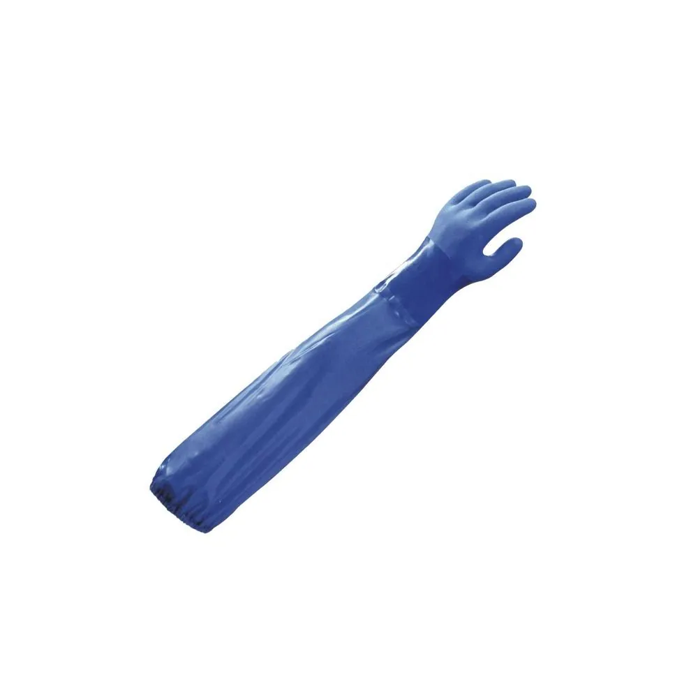 Showa 690 PVC pirštinės 65 cm – atsparios tepalams ir chemijai
