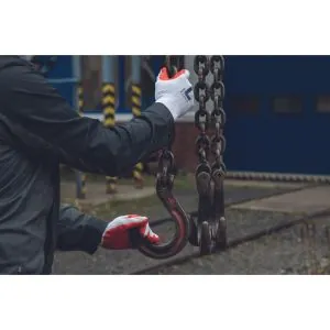 Darbinės pirštinės Cerva REDWING – lateksu aplietos