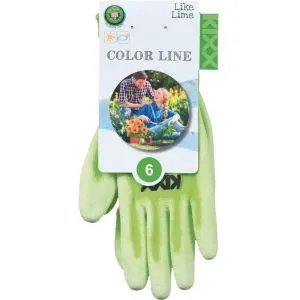 Aplietos sodo pirštinės Kixx LIKE LIME PU