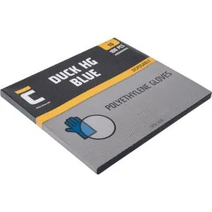 Vienkartinės polietileninės pirštinės Cerva DUCK BLUE 10 vnt.