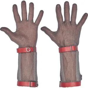 Įpjovimams atspari metalinė pirštinė Batmetall 15cm S