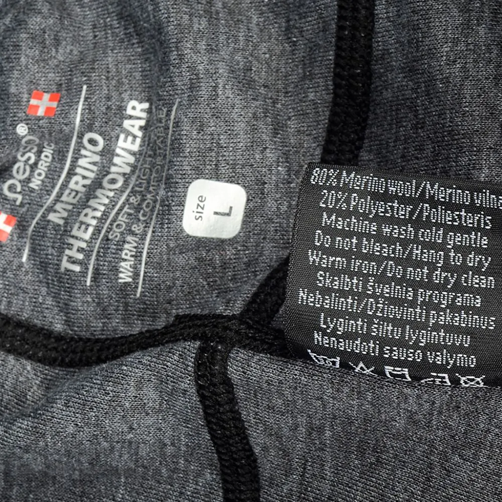 Termo apatinių rūbų komplektas PESSO MERINO 80