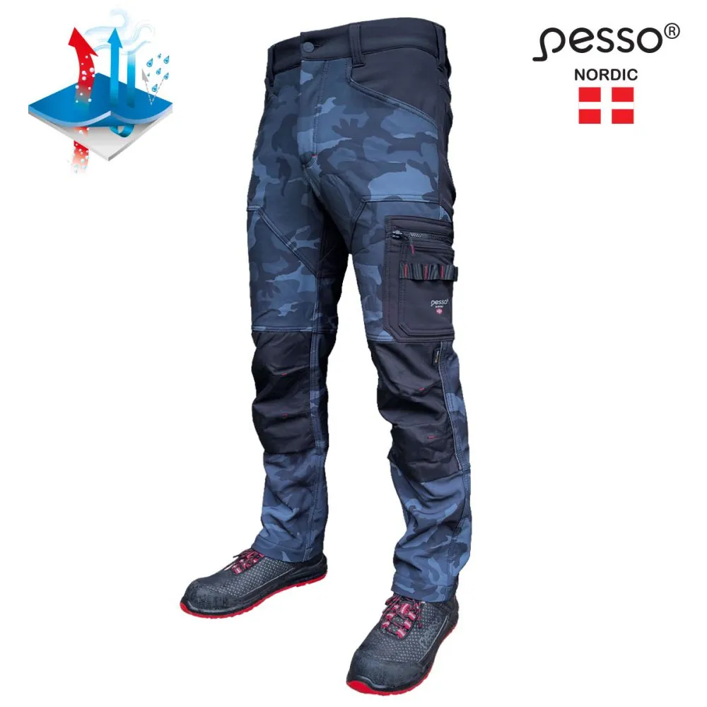 Softshell kelnės Pesso Mercury – kamufliažas ir komfortas