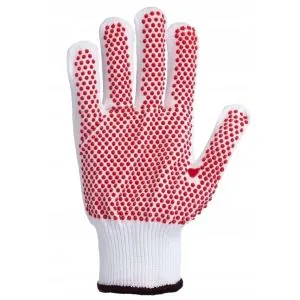 Megztos pirštinės su PVC taškiukais Detrix Devnyl | Glove.lt