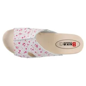 Buxa KPU2 medicininės šlepetės, smulkiai gėlėtos | Glove.lt