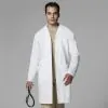 Wink 7302 vyriškas medicininis chalatas, baltas