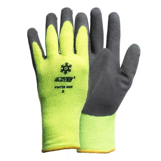 Šiltos darbo pirštinės aplietos lateksu WINTER GRIP Gloves PRO nuotrauka