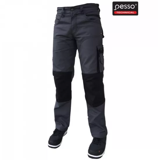 Darbo kelnės Pesso pilkos Darbo rūbai, Darbo kelnės, Pesso rūbų kolekcija, Pesso Rūbai nuotrauka