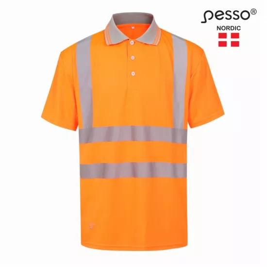 Gero matomumo marškinėliai Polo Pesso, oranžiniai nuotrauka