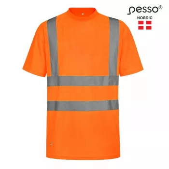 Gero matomumo marškinėliai trumpomis rankovėmis Pesso HVMG, oranžiniai
