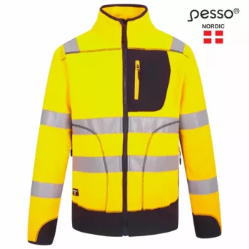 Švelnus ir minkštas Fleece audinio džemperis Pesso FL 02, geltonas