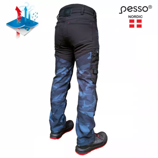 Softshell darbo kelnės Pesso MERCURY, mėlynos