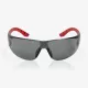 Apsauginiai akiniai su pilkais lęšiais Riley Stream, raudonas rėmelis