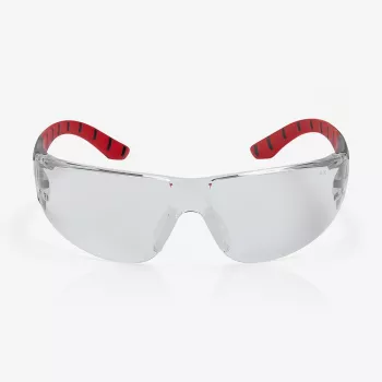 Apsauginiai akiniai su skaidriais lęšiais Riley Stream, raudonas rėmelis