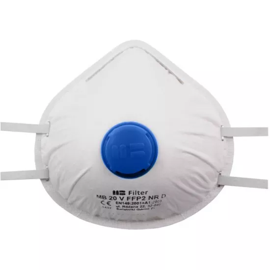 FFP2 respiratorius su vožtuvu MB 20 V Comfort Galvos apsauga, Kvėpavimo takų apsauga, Respiratoriai nuotrauka