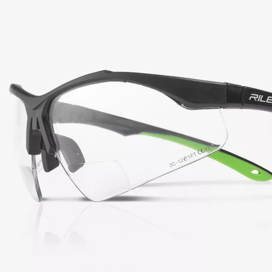 Sportinio stiliaus akiniai skaitymui Riley Ready Reader +2.50, skaidrūs