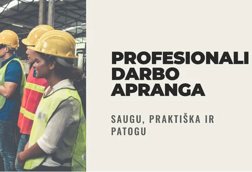 Profesionalios darbo aprangos tipai ir rūšys